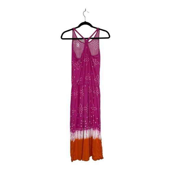 Ralph Lauren Girl’s Pink and Orange Tie-Dye Drawstring Dress - Picture 2 of 5